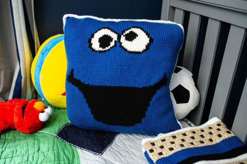 Cookie Monster Pillow (Knit)