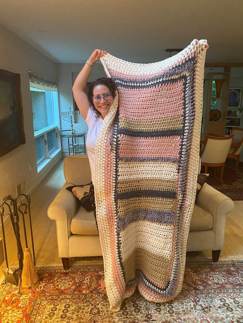 Shi's Freeform Blanket (Crochet)