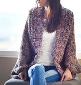 Knit Kit - Easy Relaxed Marled Cardigan thumbnail