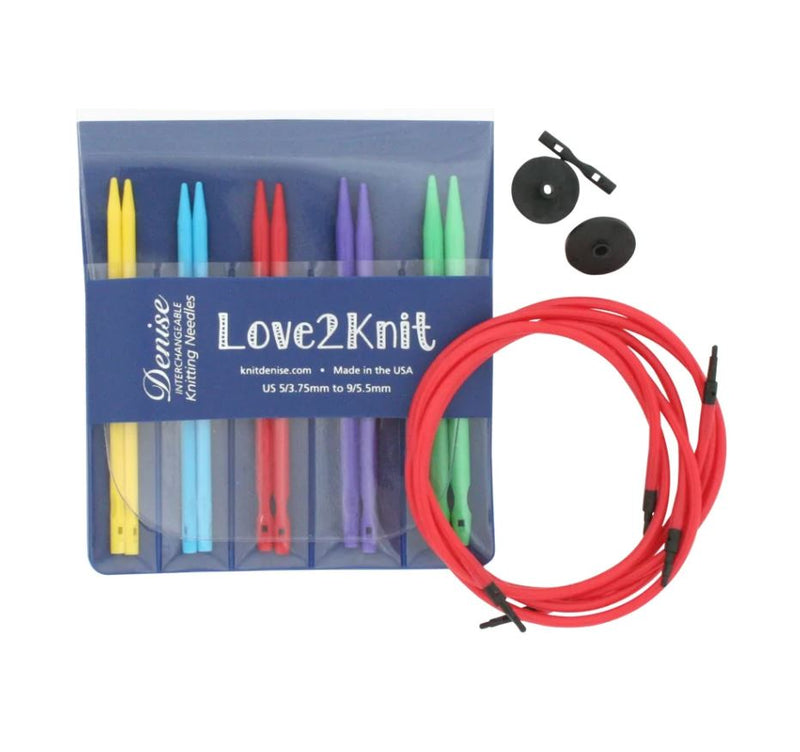 Love2Knit Denise Interchangeable Knitting Needles (Sizes 5 to 9)