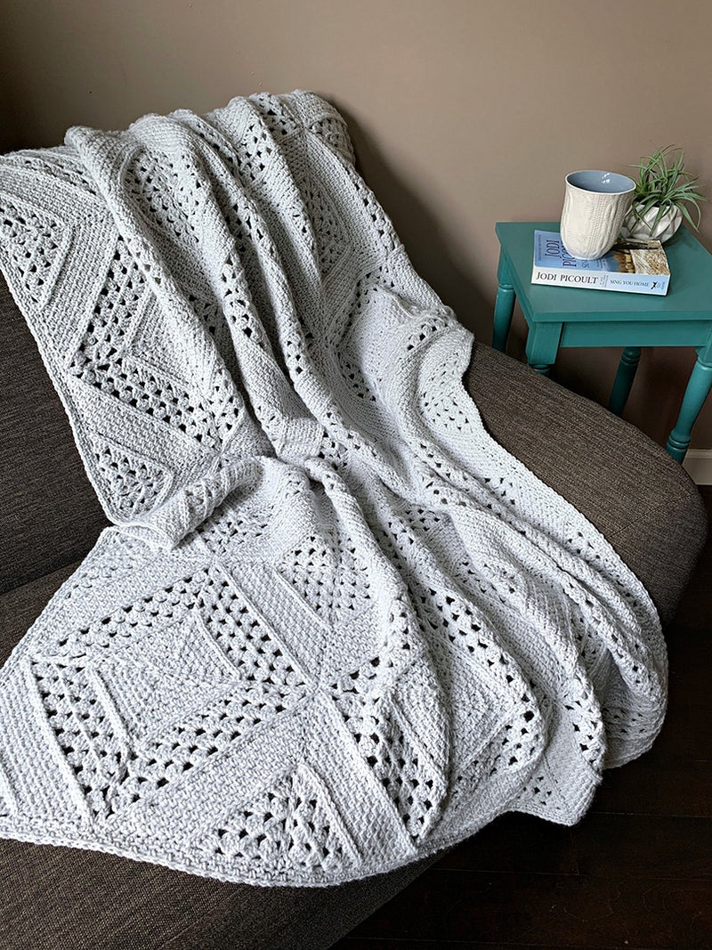 Crochet Kit - On the Bias Granny Square Blanket