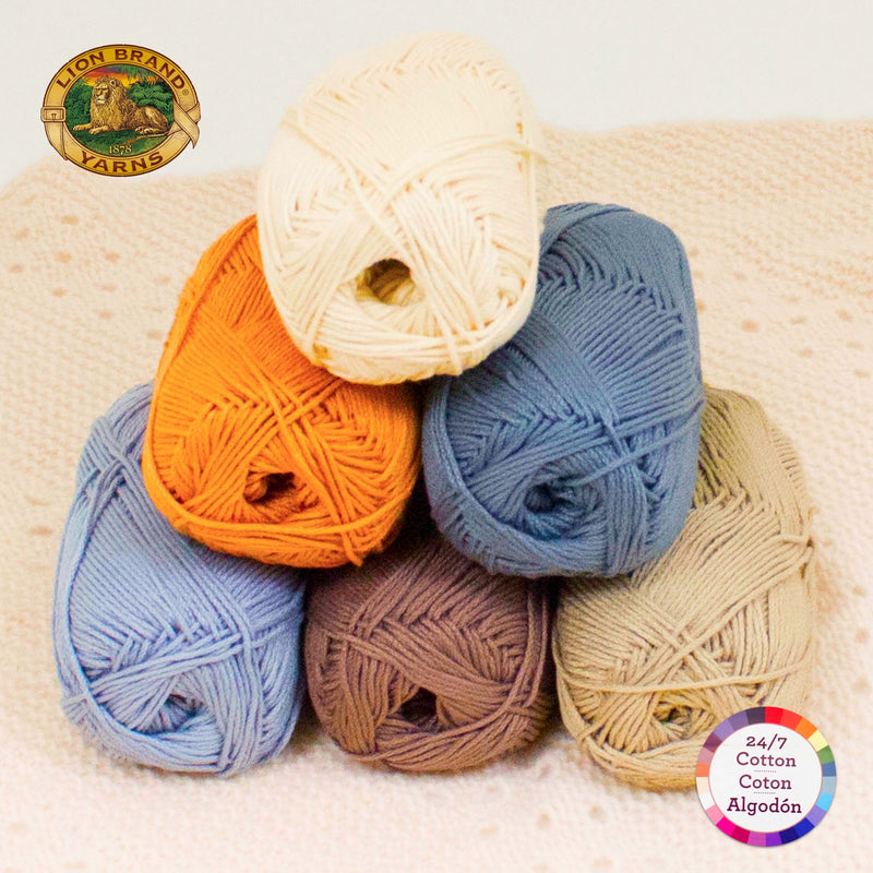new favorite yarn color: Lion Brand's 24/7 Cotton I Bayleaf : r/crochet