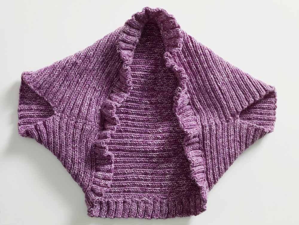 knitted shrugs for dresses Ruffle Shrug Pattern (Knit) – Lion Brand Yarn Strapless Short Green Homecoming Available language May12 XXS-4XB:XL