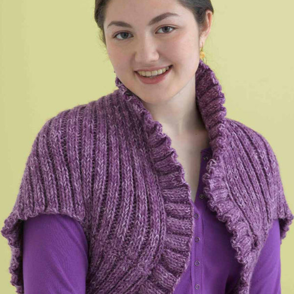 Ruffle Shrug Pattern (Knit) – Lion Brand Yarn