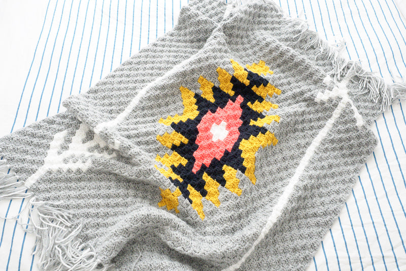 Crochet Kit - Southwest-Inspired Sunburst Afghan