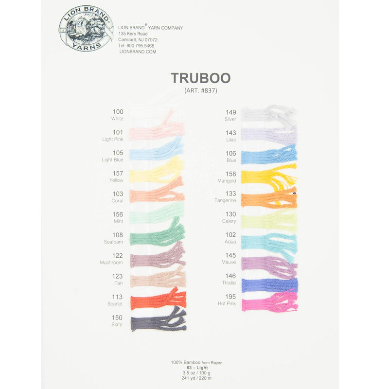 Truboo Yarn Color Card