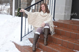 Crochet Kit - Urban Cabled Poncho image 1 thumbnail