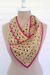 Pinstripe Bandana Scarf
