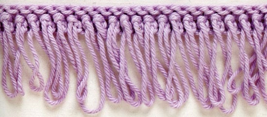 Knit Trim: Single Loop Fringe