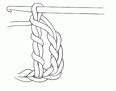 Treble (Triple) Crochet Step 6