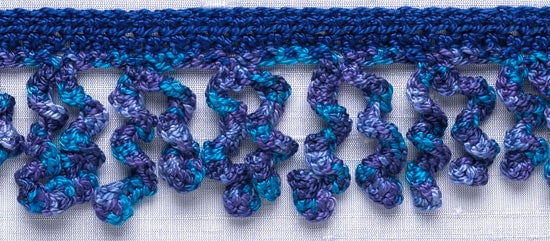 Crochet Trim: Curlicue Fringe