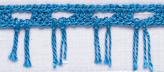 Crochet Trim: Lattice Fringe
