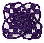 Crochet Motif 10: Granny Style Quad Rosette