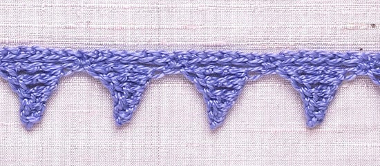 Crochet Trim: Pyramids Braid