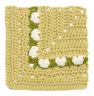 Crochet Floral Block: Crocus