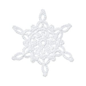 Crochet Snowflake: Icicle