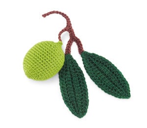 Crochet Nature Motif: Lime and Leaf