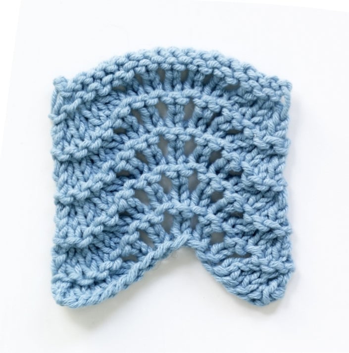 Knit Stitch: Feather and Fan