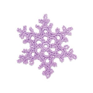 Crochet Snowflake: White Dew