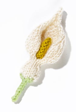 Knit Flower: Arum Lily