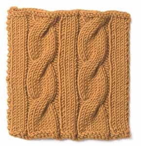 Knitting: Cable: Classic Cable and Rib