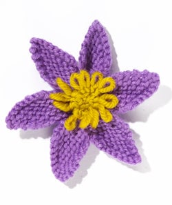 Knit Flower: Clematis