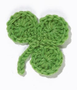 Crochet Flower: Clover Leaf