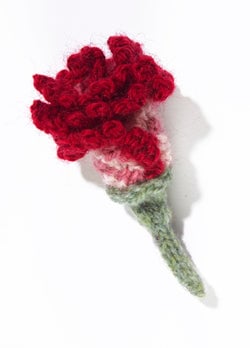 Knit Flower: Clove Carnation