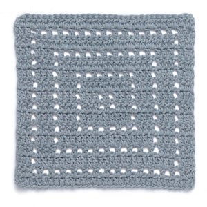 Stitchfinder: Crochet Block: Concentric Squares