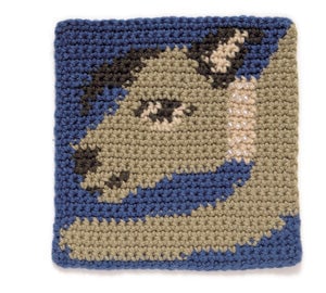 Stitchfinder: Crochet Block: Dog's Head