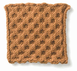 Knitting: Cable: Honeycomb