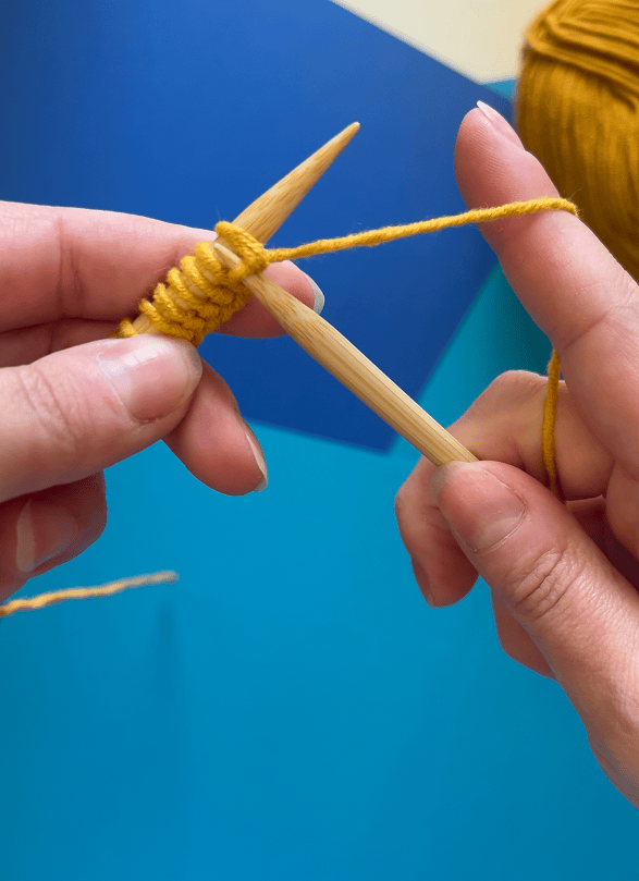 Knit Stitch Step 3