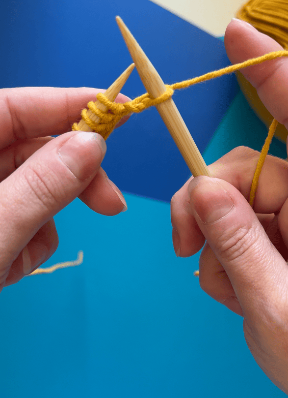 Knit Stitch Step 6