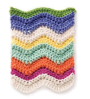 Crochet Stitch: Rainbow Chevron