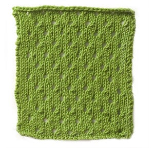 Knitting Pattern: Simple Eyelet