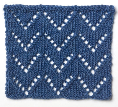 Knit Lace: Simple Chevron