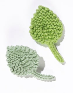 Knit Flower: Small Leaf