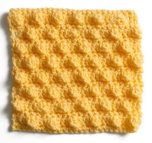Crochet Sampler Square: Popcorn
